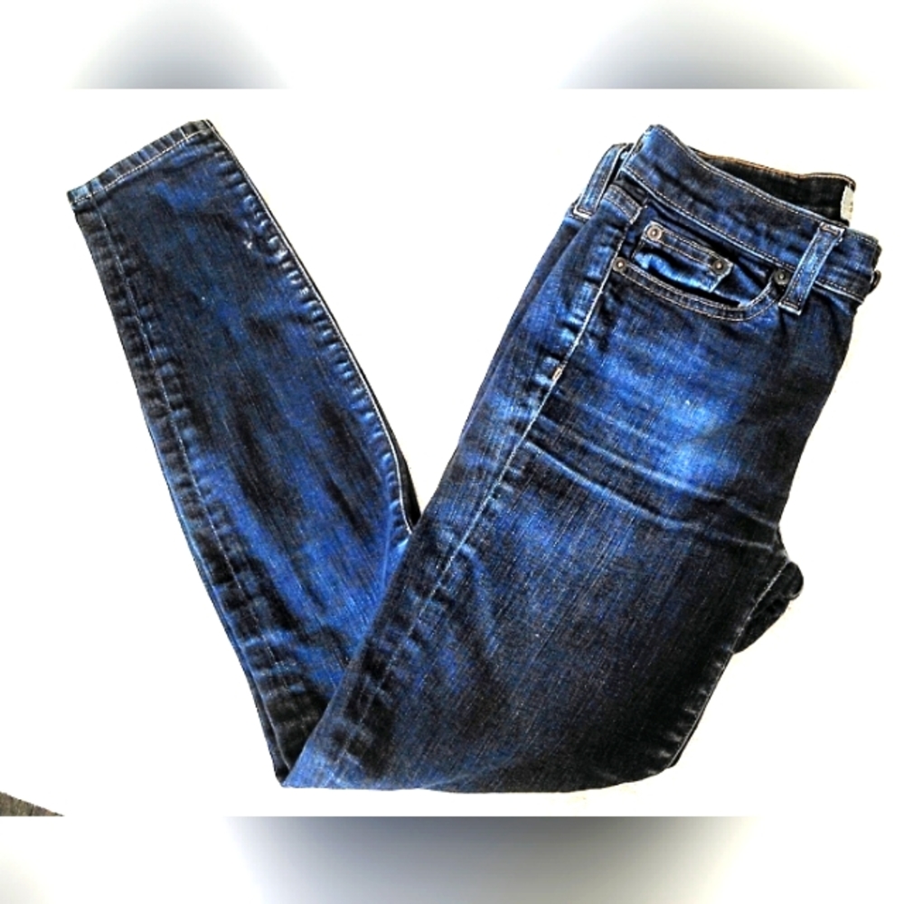 J crew toothpick dark wash blue jeans size 25